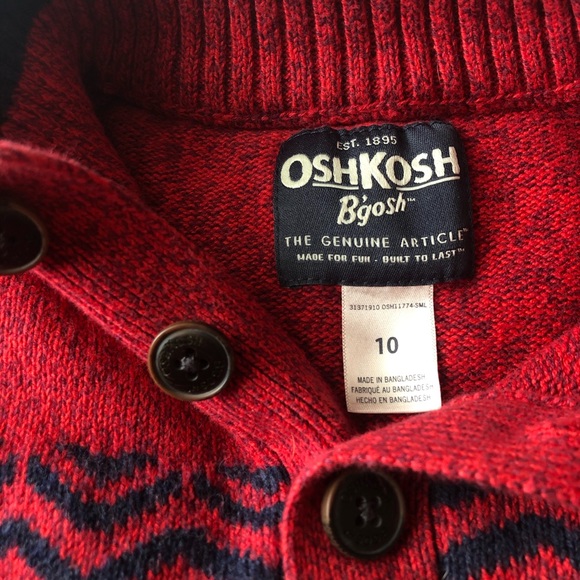 🛍OshKosh B’gosh Boy’s Sweater - Sz 10 - Picture 4 of 6